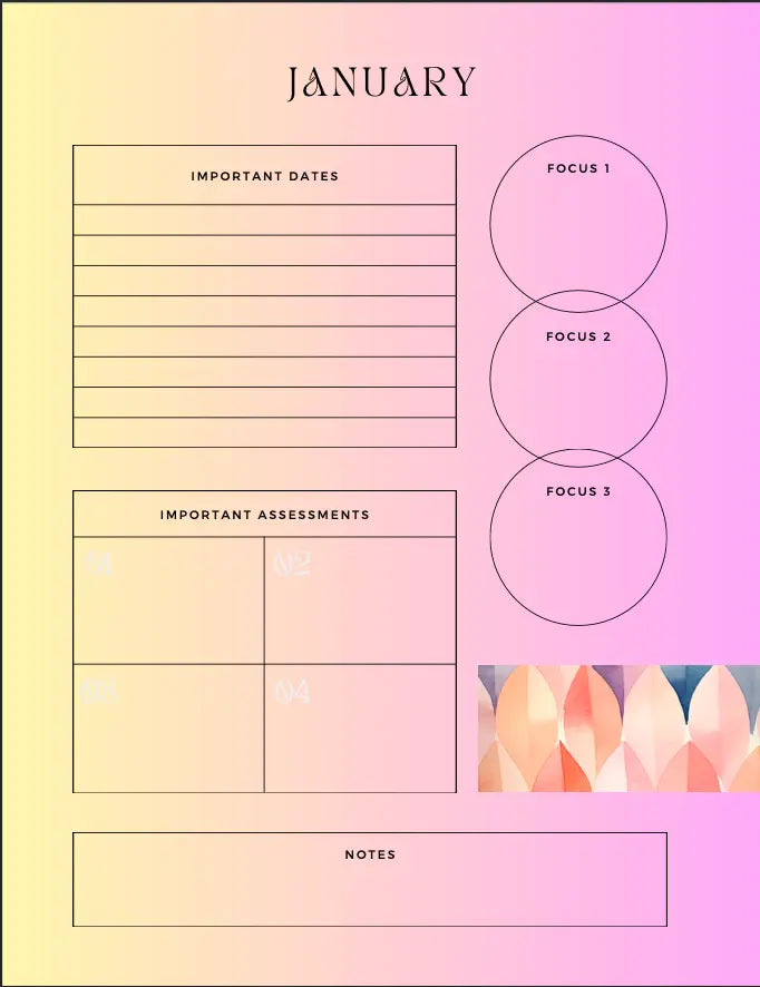 The Home School Digital Planner Life Craft Plannerz