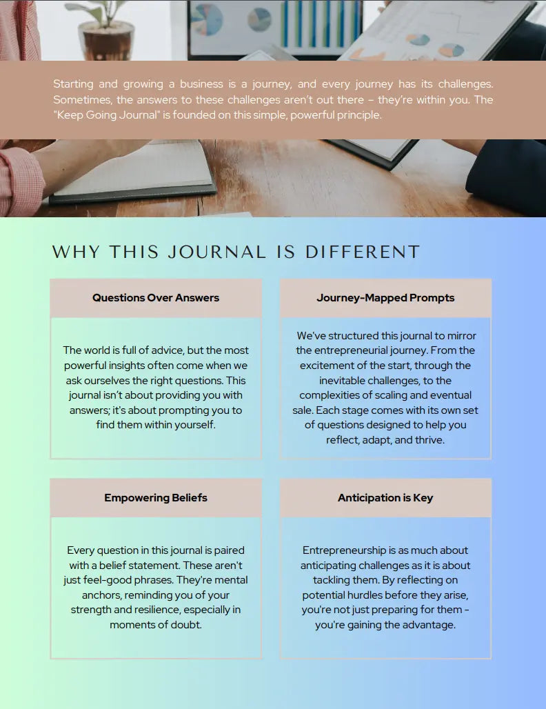 The Keep Going Business Journal Life Craft Plannerz
