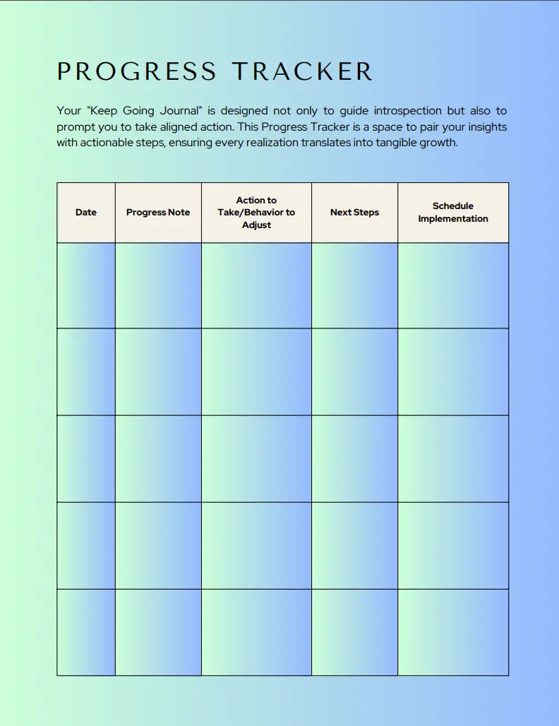 The Keep Going Business Journal Life Craft Plannerz