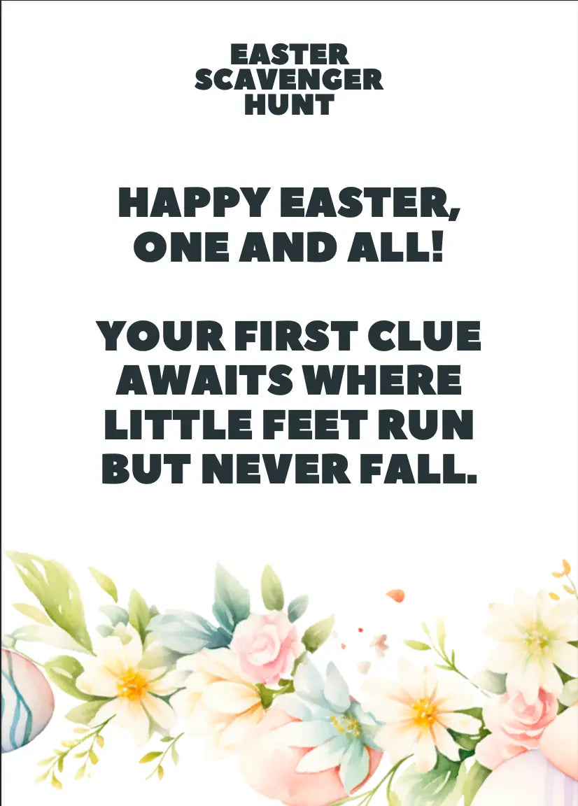 The Easter Scavenger Hunt Game Life Craft Plannerz