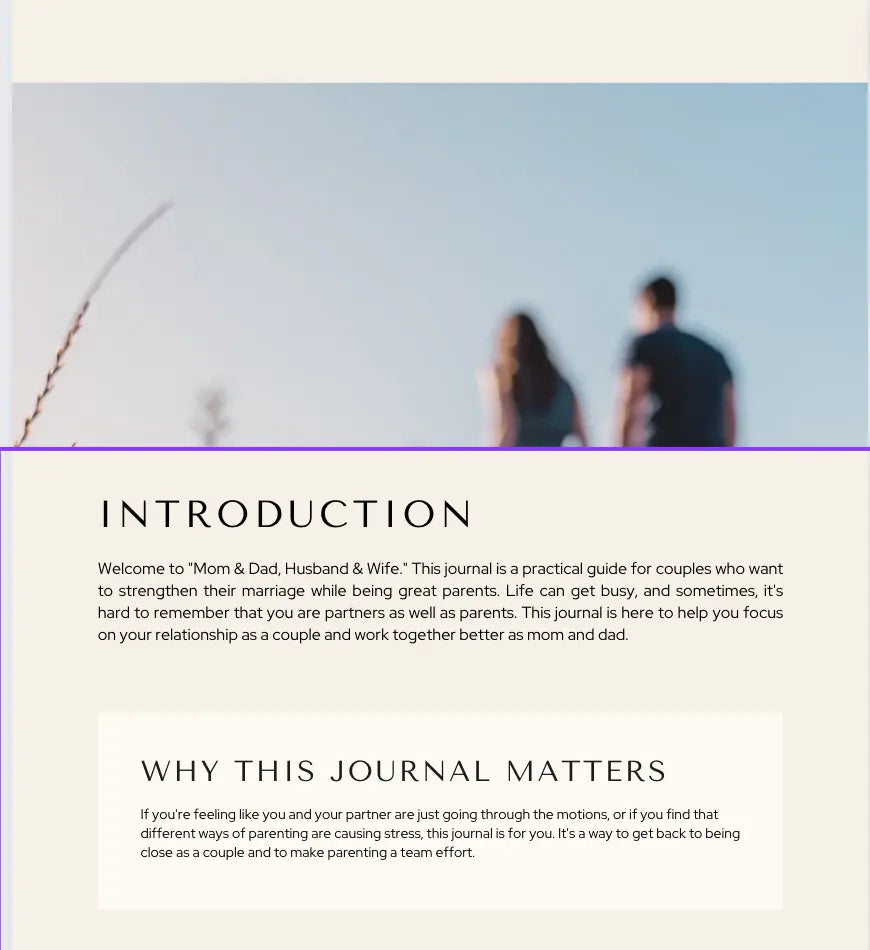 The Mom & Dad, Husband & Wife Journal Product vendor